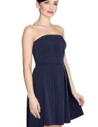 Lenitif Rochie cocktail - Poliester/Viscoza - Bleumarin