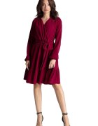 Lenitif Rochie de cocktail - Poliester - Rosu