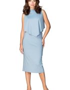 Lenitif Rochie de cocktail - Viscoza/Poliester - Albastru