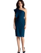Lenitif Rochie de seara dama Flojt K488 albastru inchis - Albastru inchis