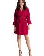 Lenitif Rochie de zi 3142 - Poliester - Rosu