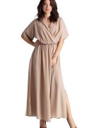 Lenitif Rochie de zi 5902194372732 - Poliester/Elastan - Bej -
