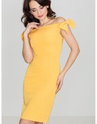 Lenitif Rochie K028 - galben - poliester