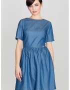 Lenitif Rochie K164 - albastru - bumbac