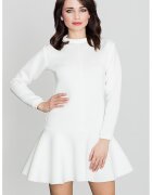 Lenitif Rochie K247 - ecru - din material usor - poliester
