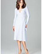 Lenitif Rochie K465 - albastru - viscoza -