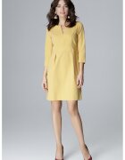 Lenitif Rochie L004 - galben - poliester si viscoza -