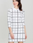 Lenitif Rochie midi - Poliester - De zi - Alb