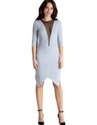Lenitif Rochie mini dama Colgrengoire L012 gri - Gri