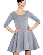Lenitif Rochie mini dama Guillo K227 gri - Gri