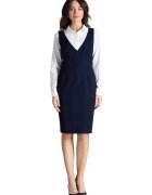 Lenitif Rochie - Poliester/Viscoza - De zi - Bleumarin