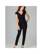 Lenitif Salopeta dama - neagra - poliester/viscoza - spate expus - fermoar -