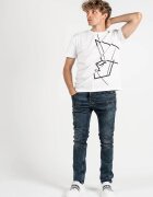 LES HOMMES Blugi slim fit cu nasturi -