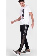 LES HOMMES Pantaloni sport slim fit cu logo -