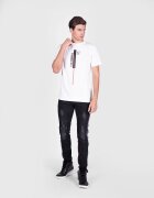 LES HOMMES Tricou din bumbac Vertical Line -