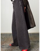Levis Blugi cu croiala ampla si aspect decolorat - Gri antracit