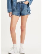 Levis Blugi scurti mom fit 80's - Albastru