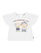 Levis Bluza cu imprimeu si maneci cu volane - Alb