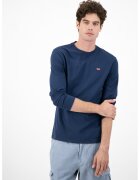 Levis Bluza de bumbac cu logo discret - Albastru inchis/Bleumarin