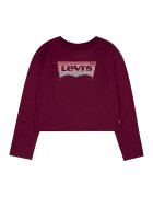 Levis Bluza din amestec de bumbac organic cu logo - Visiniu