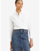 Levis Camasa cu model in dungi si guler ascutit - Alb