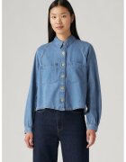 Levis Camasa din amestec de lyocell cu buzunare pe piept - Albastru deschis