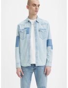 Levis Camasa regular fit cu capse - Albastru deschis