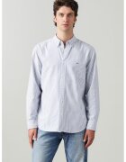Levi's Camasa relaxed fit de bumbac Authentic - Alb/Albastru lavanda