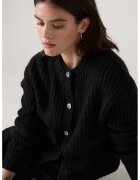 Levis Cardigan striat cu nasturi - Negru