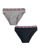 Levis Chiloti din amestec de bumbac si banda logo elastica - Gri melange/Bleumarin
