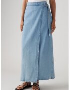 Levis Fusta din denim cu croiala petrecuta - Albastru deschis