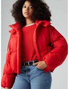 Levis Geaca cu gluga detasabila - Rosu vermillion
