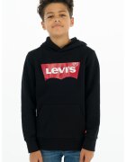 Levis Hanorac cu imprimeu logo si buzunar kangaroo - Negru