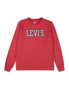 Levis Hanorac cu imprimeu text si decolteu la baza gatului - Coral
