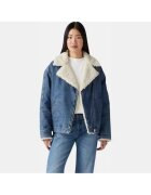 Levis Jacheta dama Sherpa Flight - bumbac - albastru