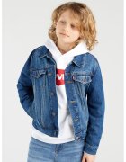 Levis Jacheta din denim - Alb optic/Bleumarin