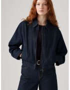 Levis Jacheta din denim cu fermoar si buzunare laterale - Albastru ultramarin