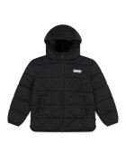 Levis Jacheta matlasata cu gluga - Negru