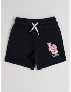Levis Pantaloni scurti din amestec de bumbac cu model text - Alb/Negru