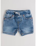 Levis Pantaloni scurti din denim cu snur in talie - Albastru pal