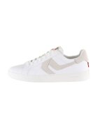 Levis Pantofi sport low-cut de piele ecologica - Alb/Gri