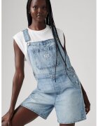 Levis Salopeta scurta din denim cu aspect decolorat - Albastru deschis