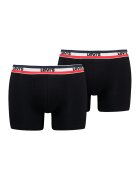Levis Set de boxeri cu banda logo in talie - 2 perechi - Negru