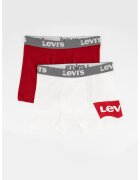 Levis Set de boxeri cu banda logo - in talie - 2 perechi - Rosu/Alb/Gri
