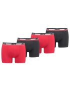 Levis Set de boxeri cu banda logo in talie - 3 perechi - Rosu/Negru