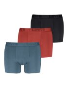 Levis Set de boxeri cu banda logo in talie - 3 perechi - Rosu/Negru/Albastru prafuit