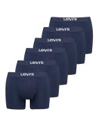 Levis Set de boxeri cu banda logo in talie - 6 perechi - Bleumarin