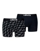 Levis Set de boxeri cu model- 2 perechi - Negru