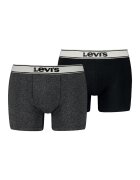 Levis Set de boxeri din amestec de bumbac - 2 perechi - Gri antracit