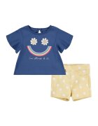 Levis Set de pantaloni scurti si tricou cu imprimeu floral - Galben/Albastru inchis